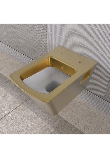 Lucco Loop Asma Klozet İçi Beyaz Dışı Komple Altın