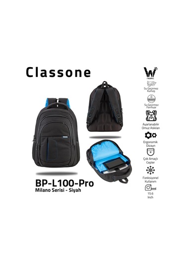 Classone Milano BP-L100-PRO Notebook Çantası