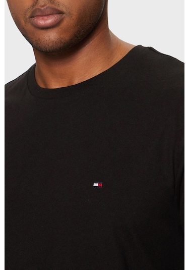 Tommy Hilfiger Erkek T Shirt Mw0mw37267 Bds Siyah SIYAH Siyah