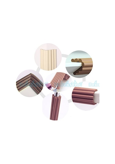 Evokids Çok Amaçlı Kauçuk Kenar Koruyucu Krem 3 Adet Çok Renkli