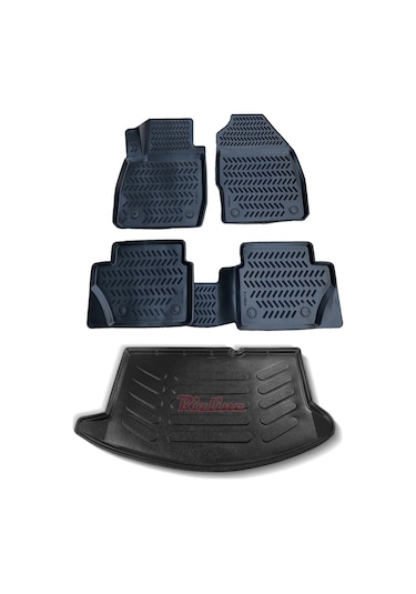 Ford Fiesta 2009-2016 Arası 3D Paspas Ve Bagaj Havuzu Seti