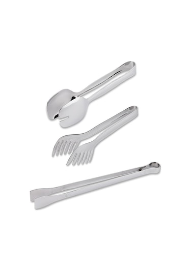 Hisar Lale 3 Parça Servis Maşa Seti