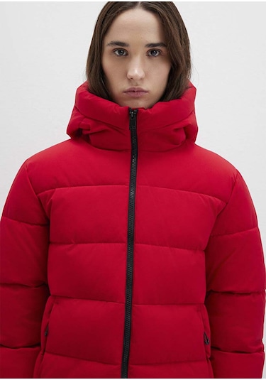 Mavi Kırmızı Kadın Mont M1110704-90367 Kırmızı