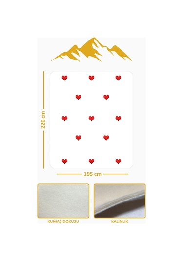 Soft Touch Çift Kişilik Modern Konfor Serisi Termal Battaniye Ybt0049 Renkli
