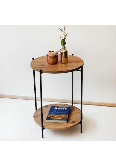 Yuvarlak Orta Sehpa Dekoratif Zigon Sehpa 1114