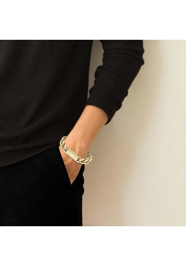 Lacoste Lacj2040440 Erkek Bileklik Altın