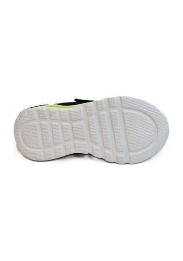 Kinetix Mags Siyah-gri Cırtlı Hafif Rahat Erkek Çocuk Spor Ayakkabı Siyah