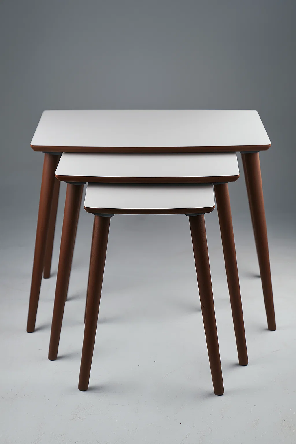 İstanbul 3'lü Zigon Sehpa %100 Mdf Beyaz