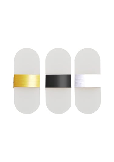 Shineyee Altın Açık Beyaz Dik Açı Led Duvar Lambası - Yatak Odası Mutfak Otel Koridor Dekoratif Işık Gümüş