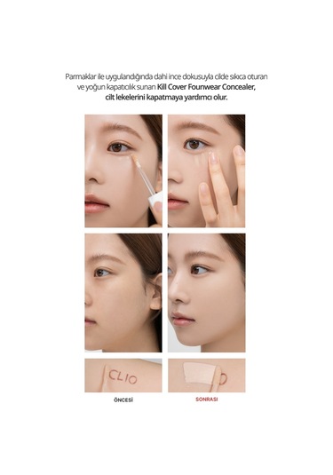 Yoğun Kapatıcılık Sağlayan Concealer Clio Kill Cover Founwear Concealer 2 Lingerie