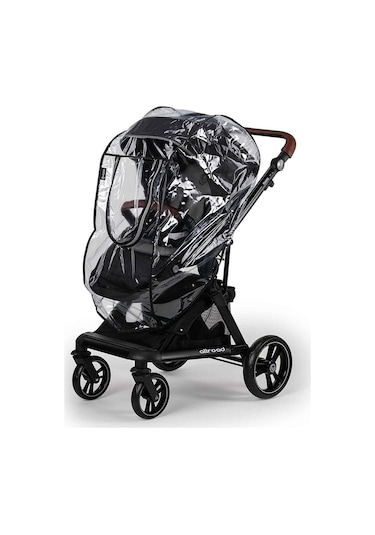 Fermuarlı Ultra Lüks Bebek Arabası Yağmurluğu Bütün Bebek Arabal Şeffaf