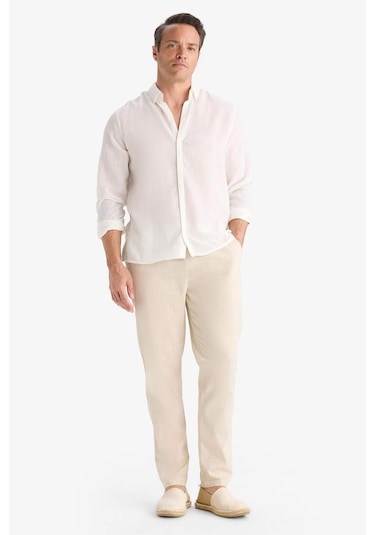 Defacto Jogger Fit Dar Paça Pamuklu Pantolon Z6475az25aubg766 Bej