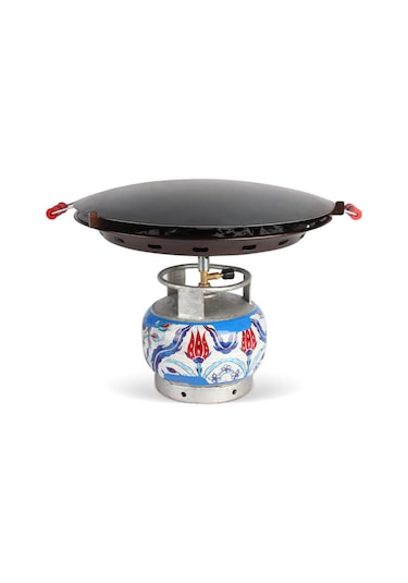 Portatif Tüplü Sac Kavurma Gözleme Ekmek Yufka Sacı 45Cm