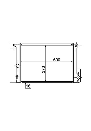 ORIS BTO342016 Radyatör Brazing Corolla Uyumlu 07 600X375X16