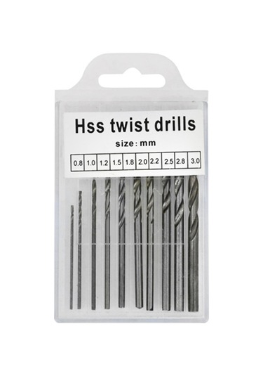 Kangvka 10 Adet Hızlı Çelik Matkap Ucu Seti 0.8-3.0mm - Taş, Ceviz, Bodrum Delme Ve Oymacılık Aracı