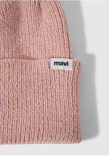 Mavi - Ponponlu Pembe Bere 1912689-71003 Pembe