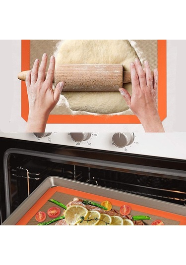 Yanmaz Yapışmaz Pişirme Matı 30cmx40cm Kendinden Yağlı Kağıt