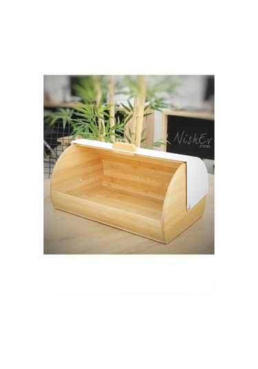 Nishev.com Evini Sev Bambu Ekmeklik Ekmek Sepeti Lüks Ekmek Kutusu Zigzag Desen Bambu