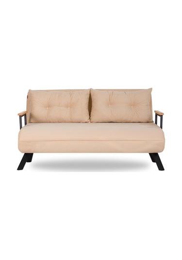 Pafu Sando İkili Katlanır Yataklı Koltuk Krem