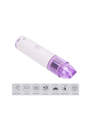 Qianfan Mini Protable Araba Süpürgesi, Hızlı Temizlik Için Akülü