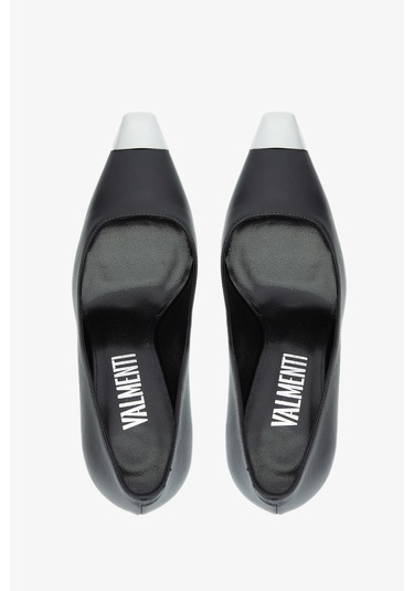 Valmenti Zimzy Kadın Siyah Hakiki Deri Topuklu Ayakkabı 613 27595 Bn Ayk Y24 Siyah