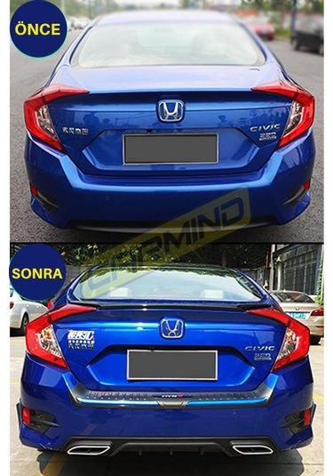 Honda Civic Fc5 Standart Difüzör Piano Black 2016-2020