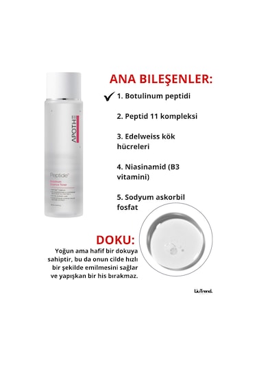 Apothe Peptide 11 Botulinum Ess. Toner 250 Ml Botulinli Peptid Toner Özü