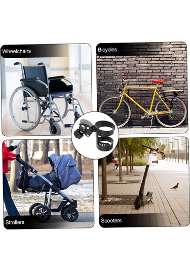 Scooter Bebek Arabası Biberon Termos Şişe Suluk Tutacağı Su Matara Kafesi Gidon Kadro Uyumlu