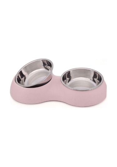 Nunbell Melamin Çelik Mama Kabı İkili