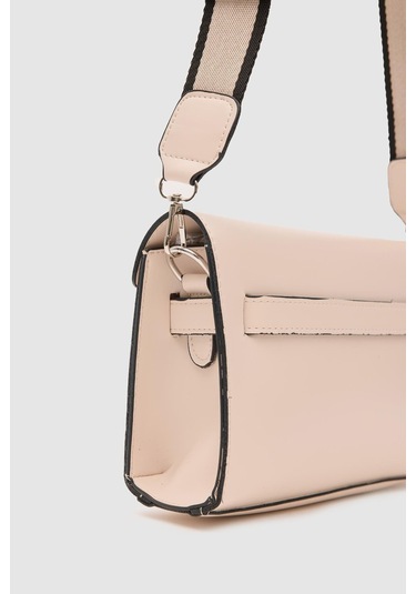 Shule Bags Kelly Kilitli Clutch Bag Krem Krem