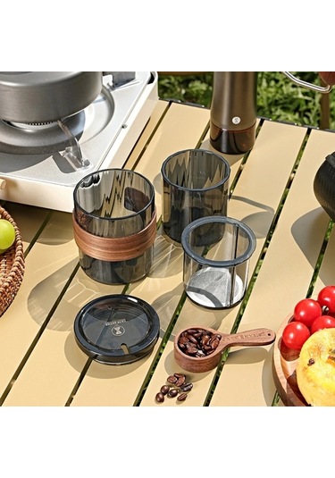 Sones 3'ü 1 Arada Pour Over Kahve Makinesi Filtre Bardaklı Kamp Seyahat Ofis Çantası İle Aqua Yeşil