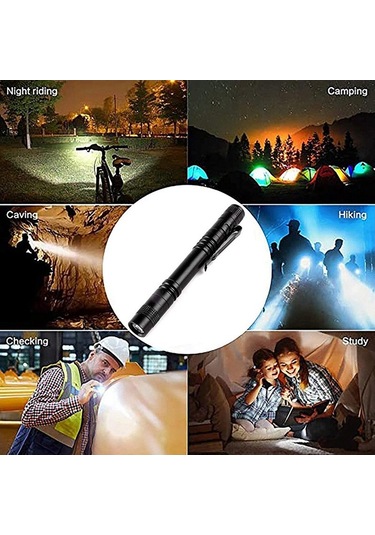 Soulader Mini Cep Feneri - Güçlü Led Işık, Ayarlanabilir Odak, Su Geçirmez Tasarım, Kompakt Ve Taşınabilir, Yüksek Parlaklık, Uzun Ömürlü Pil Ömrü, Kamp Ve Acil Durumlar İçin Çok Renkli