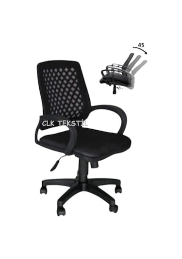 Clk-06 Fileli Petek Ofis Büro Bilgisayar Koltuğu Sandalyesi Siyah Clk-06 Fileli Petek Ofis Büro Bilgisayar Koltuğu Sandalyesi Siyah