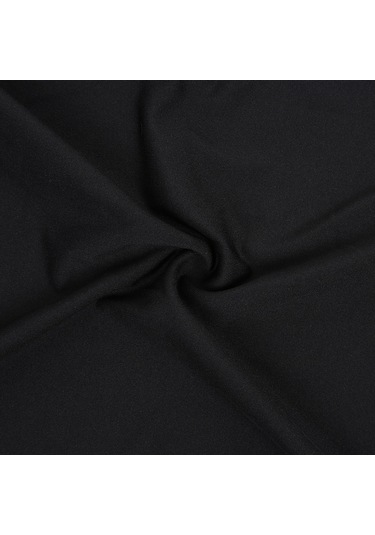 Kosona Milk Silk %85+spandex %15 Kadife Yumaklı Sandalye Örtüsü - Gümüşlü, Temizliği Kolay, Düğün, Restoran, Banket İçin Siyah Diğer