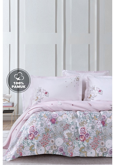 Yataş Torres Tek Kişilik %100 Pamuk Pike Takımı - Açık Pembe