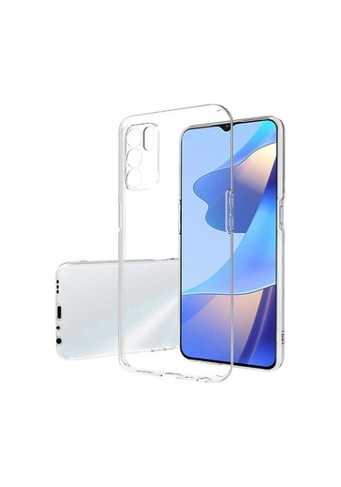 Oppo A16 Kamera Korumalı Süper Şeffaf Silikon Kapak