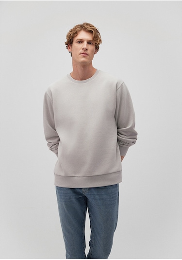 Mavi - Bisiklet Yaka Gri Basic Sweatshirt 0s10276-81582 Gri
