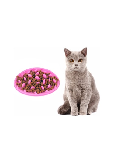 Sones Pet Kedi Ve Köpek Orman Silikonlu Boğulma Önleyici Mama Kasesi