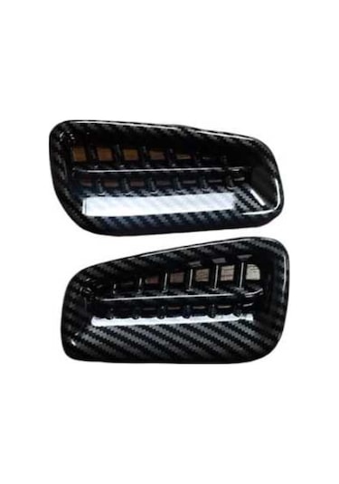 Honda Cıvıc Fe1 Uyumlu 2022+Üst Menfez Kaplama Karbon