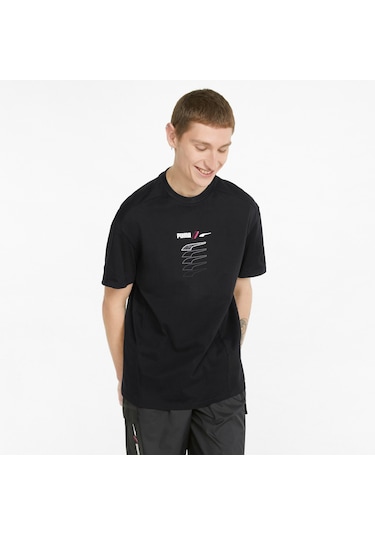 Puma Rad/cal Graphıc Erkek Tişört 671575 01 SIYAH