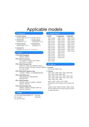 Microsoft Surface Pro/go/laptop/book Anti-touch El Yazısı Kapasitif Kalem Siyah İçin