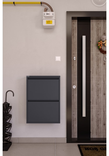 Ceha 2'li Metal Ayakkabılık - Antrasit K.AYK-2 /AB7024