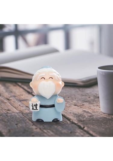 Suntek Mini Konfüçyüs Heykeli Minyatür Figür Antik Çin İsteğe Bağlı