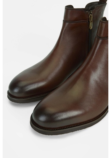 Tamer Tanca Erkek Hakiki Deri Kahverengi Casual Bot 183 12471 Erk Bot Sk23/24 Kahve Kahverengi