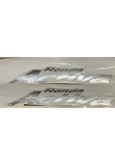 Honda Activa Yan Kapak Arma Sticker Gri