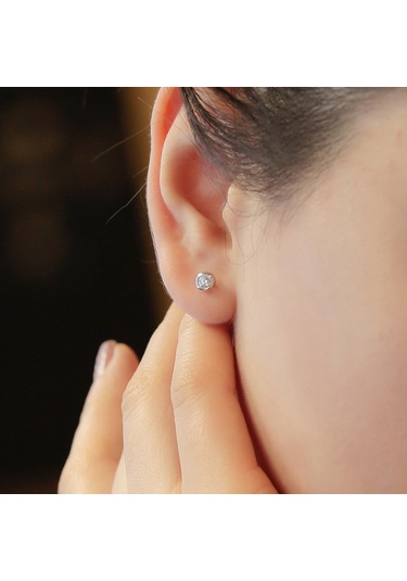 Lova 0.20 Karat Pırlanta Tektaş Küpe - 3040018