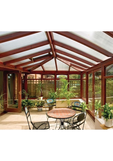 4mm Şeffaf Oluklu Polikarbon Levha Sera Sundurma Çatı Kaplama Malzemesi