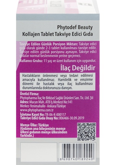 Phytodef Kolajen + Vitamin C 30 Tablet