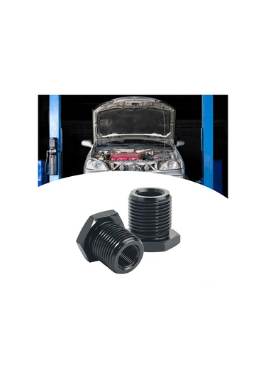 Tenfowee Araç Yağ Filtresi Adaptörü: 1/2-28 İç Dişli, 3/4-16 Dış Dişli, Alüminyum Alaşım, Siyah Renk