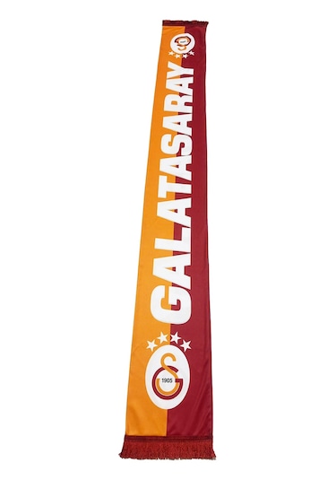 Galatasaray Şal Atkı Kişiye Özel Ahşap Kutulu Kırmızı Sarı
